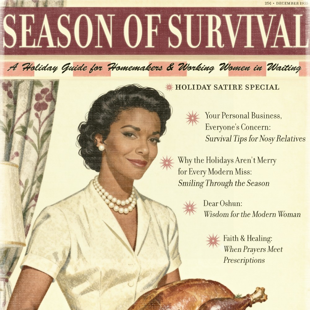 Season of Survival: a retro holiday satire guide cover, December 1955